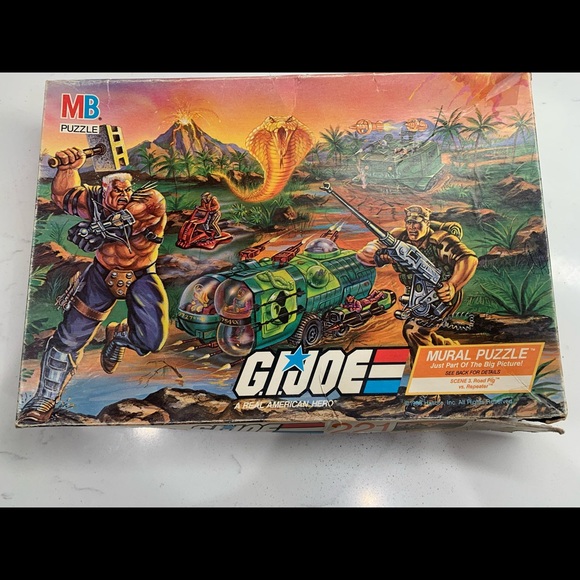 Vintage Milton Bradley G. I. Joe 1980s 221 Piece Mural Puzzle - Picture 1 of 4